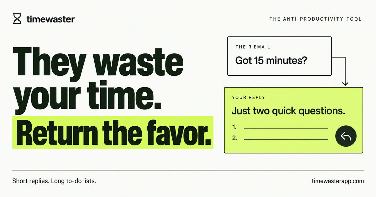 timewasterapp.com image